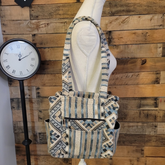 Canyon Sky women's fabric shoulder purse - Picture 1 of 10